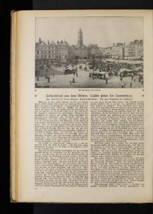 Feldpostbrief aus dem Westen: Städte hinter der Sommefront.