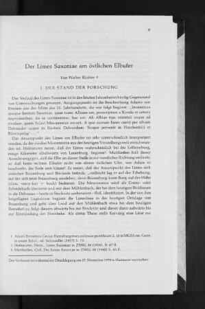 Der Limes Saxoniae am östlichen Elbufer