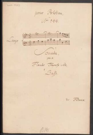 Sonaten; fl, bc; G-Dur; SpiF 38