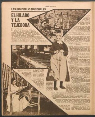 El hilado y la tejedora : Las industrias nacionales