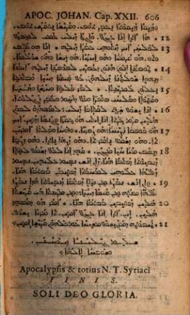 Novum Domini Nostri Jesu Christi Testamentum Syriace : Cum punctis Vocalibus & Versione Latina Matthaei, ita adornata, ut, unico hoc Evangelista intellecto, reliqui totius Operis libri, sine interprete, facile intelligi possint