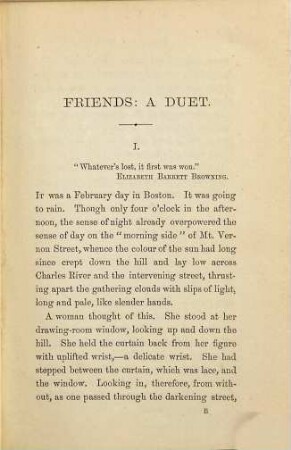 Friends : A duet. By Elizabeth Stuart Phelps