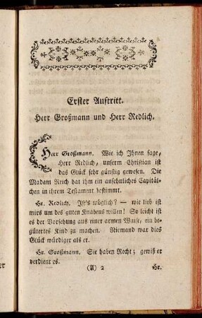 Erster Auftritt - Sechzehnter und letzter Auftritt.