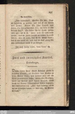 Zwei und zwanzigstes Kapitel. Entdeckungen.