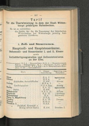 Hauptzoll- und Hauptsteuerämter, [...]