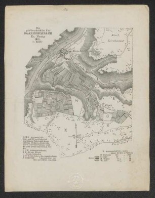 Die gehöferschaftliche Flur Saarhoelzbach Kr. Merzig : 1 : 22500