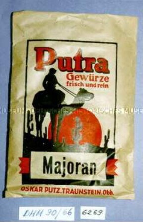 Tüten mit Inhalt Gewürz "Putra Majoran"