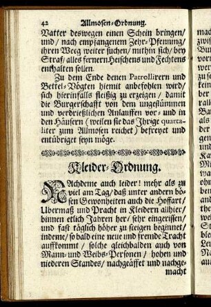 Kleider-Ordnung.