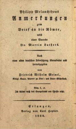 Anmerkungen zum Brief an die Römer