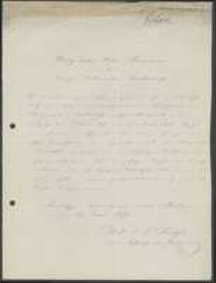 Brief von Ignaz Sigismund Poetsch an Regensburgische Botanische Gesellschaft