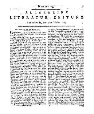 Hieroglyphen. T. 5. [Hrsg. v. F. T. Hartmann]. Berlin: [Birnstiel] [1784]