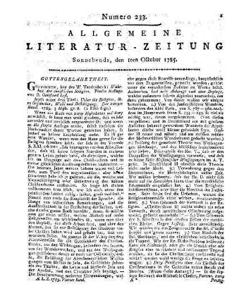 Hieroglyphen. T. 5. [Hrsg. v. F. T. Hartmann]. Berlin: [Birnstiel] [1784]