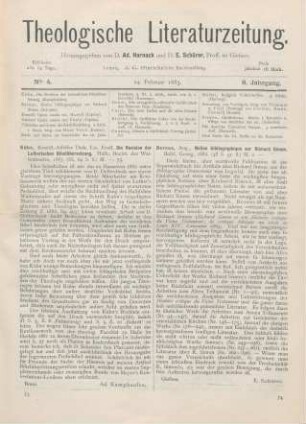 74 [Rezension] Bernus, Aug., Notice bibliographique sur Richard Simon