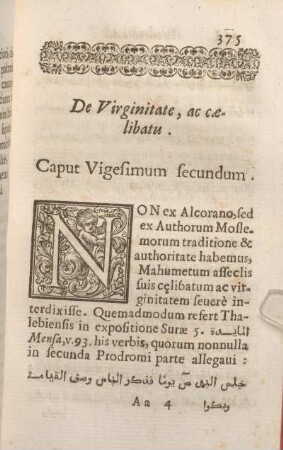 Caput Vigesimum secundum.