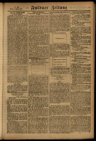 Zweite Ausgabe vom Freitag, den 04. Februar 1921.