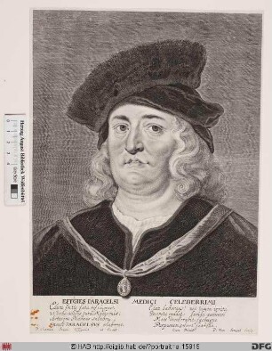 Bildnis Paracelsus (eig. Theophrastus von Hohenheim)