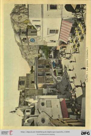 Capri – La piazza Umberto I – La place Umberto I – Umberto I Square – Umberto I. Platz