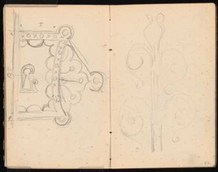 Skizzenbuch: Diverse Skizzen: Ornamente