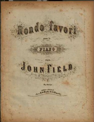 Rondo favori : pour le piano