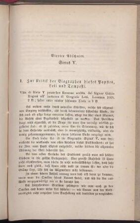 Vierter Abschnitt. Sixtus V.