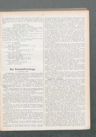 Zur Schulaufsichtsfrage