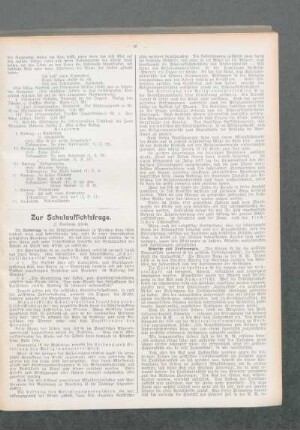 Zur Schulaufsichtsfrage