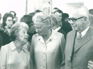IFF 1972. Miriam Bernstein-Cohen + Ehepaar [Gustav] Heinemann