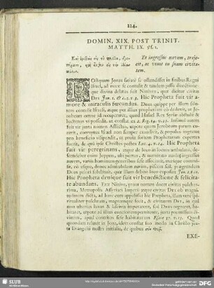 Domin. XIX. Post Trinit. Matth. IX. vs. 1.