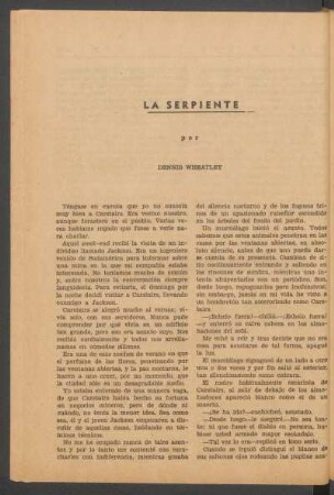 La serpiente