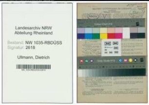 Entnazifizierung Dietrich Ullmann , geb. 23.05.1906 (Chemiker)