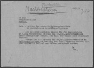 Machtolsheim: Prüfung des Religionsunterrichts 1953