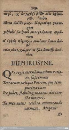EUPHROSYNE.