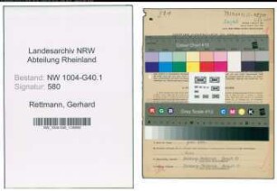 Entnazifizierung Gerhard Rettmann , geb. 07.11.1921 (Rechtspfleger)