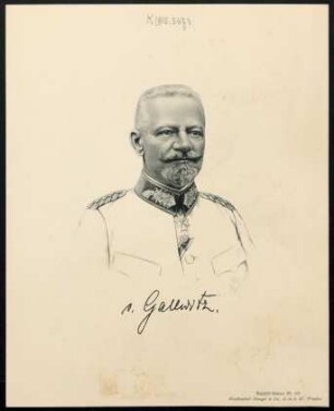 [Bildnis Max] von Gallwitz