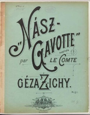 Nász-gavotte nuptiale : pour piano