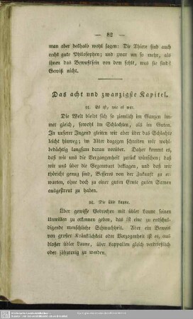 Das acht und zwanzigste Kapitel