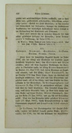 155. Savoyen. Piemont. Sardinien. Toskana. Parma. Genua. Lucca