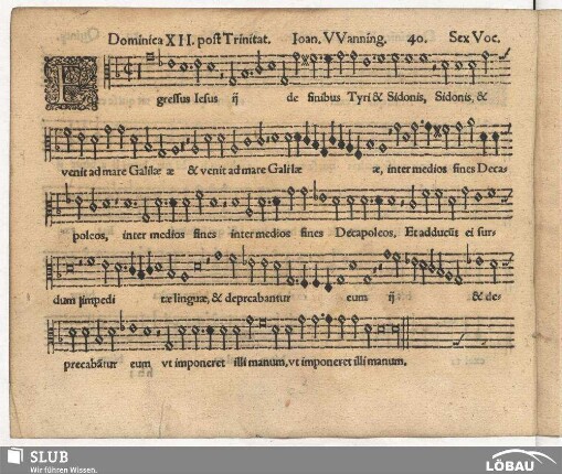 40. Egressus Iesus de finibus