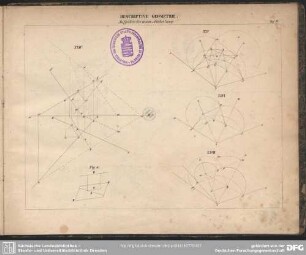 Descriptive Geometrie. Aufgaben der ersten Abtheilung. Taf. IV