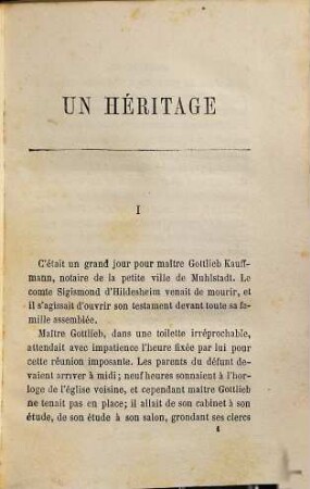 Un héritage