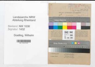 Entnazifizierung Wilhelm Doelling , geb. 19.11.1893 (Beamter)