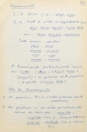 41-43, Harmonização