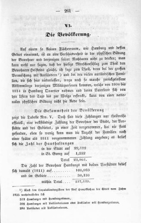 VI. Die Bevölkerung.