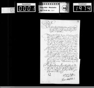 Neujahrsschreiben 1703
