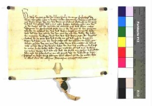 Adolf Erzbischof zu Mainz und Erzkanzler bekennt, dass er dem Schenk Friedrich von Limpurg auf seine Bitten verliehen hat, 1/6 Fuder Wein.