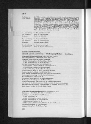Krankenanstalten