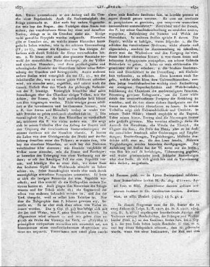 Ad Examen publ. - in Lyceo Zwiccaviensi celebrandum humanissime invitat M. Jo. Aug. Görenz, Lycei Rect. et Bibl. Praemittuntur duorum codicum scriptorum lectiones in Cic. Catilinariam tertiam. Zwiccaviae, ex offic. Hoeferi. (1809) 13 S. gr. 4.