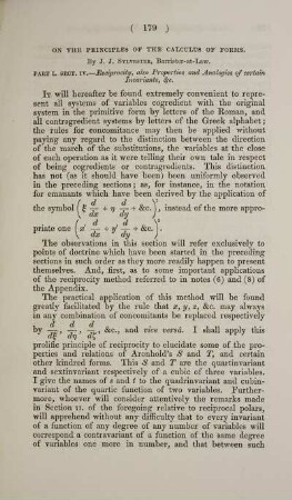 On the principles of the calculus of forms.
