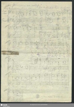 Die Blümelein sie schlafen - Mus.11302-H-514,14 : Coro fanciulli - B|b; RMWV 413