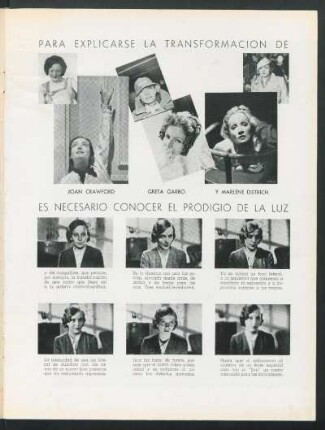 Para explicarse la transformación de Joan Crawford, Greta Garbo y Marlene Dietrich es necesario conocer el prodigio de la luz